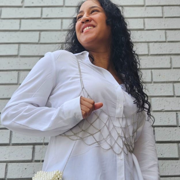Silver Chain Top