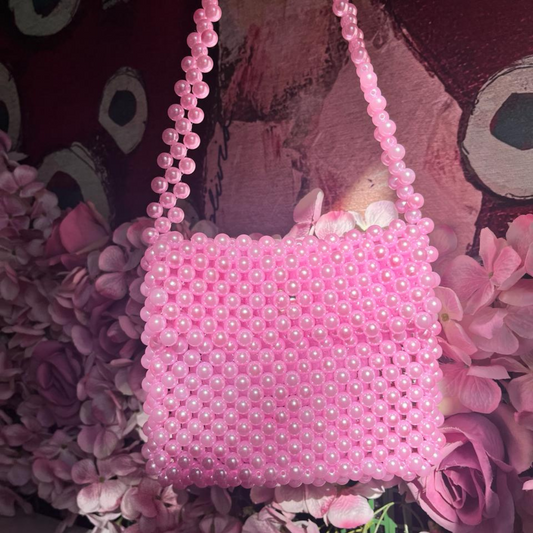 Pink Pearl Slouch Bag