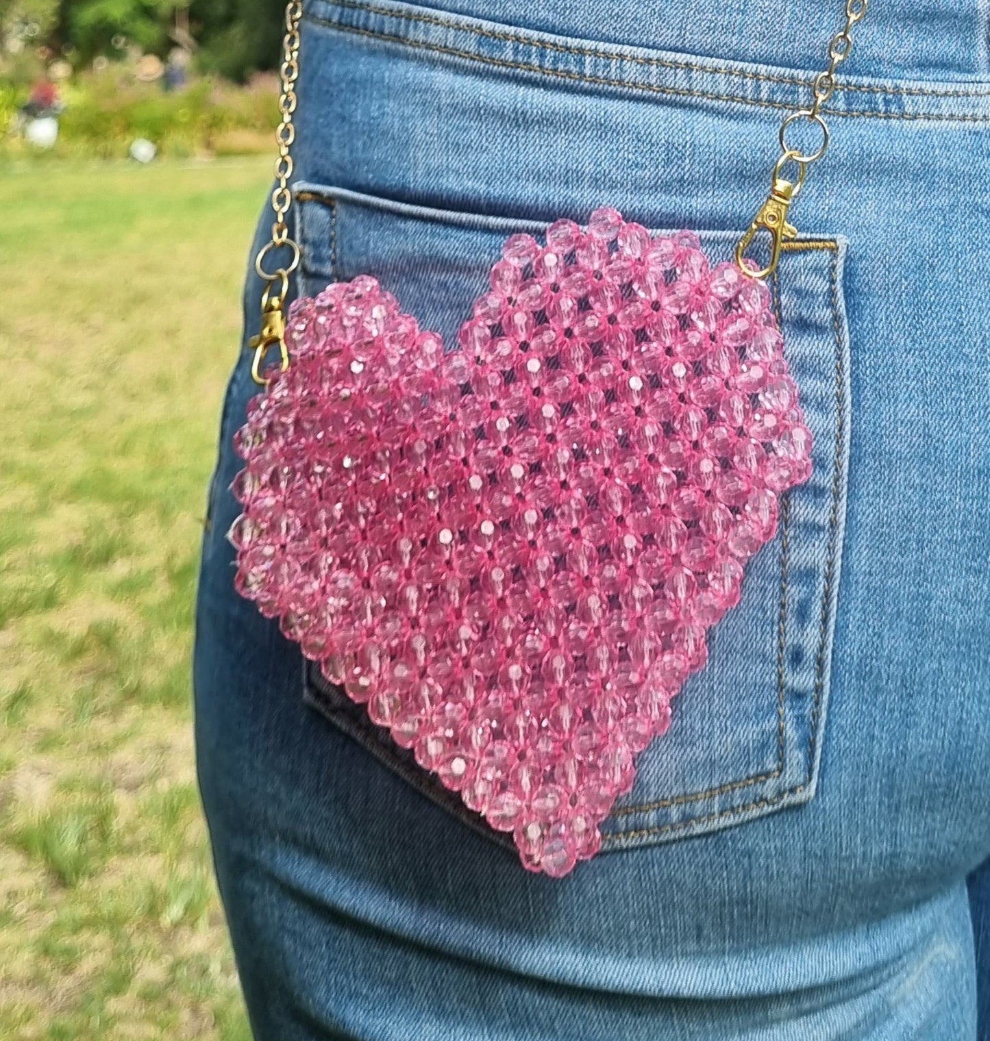Pretty Pink Heart Bag