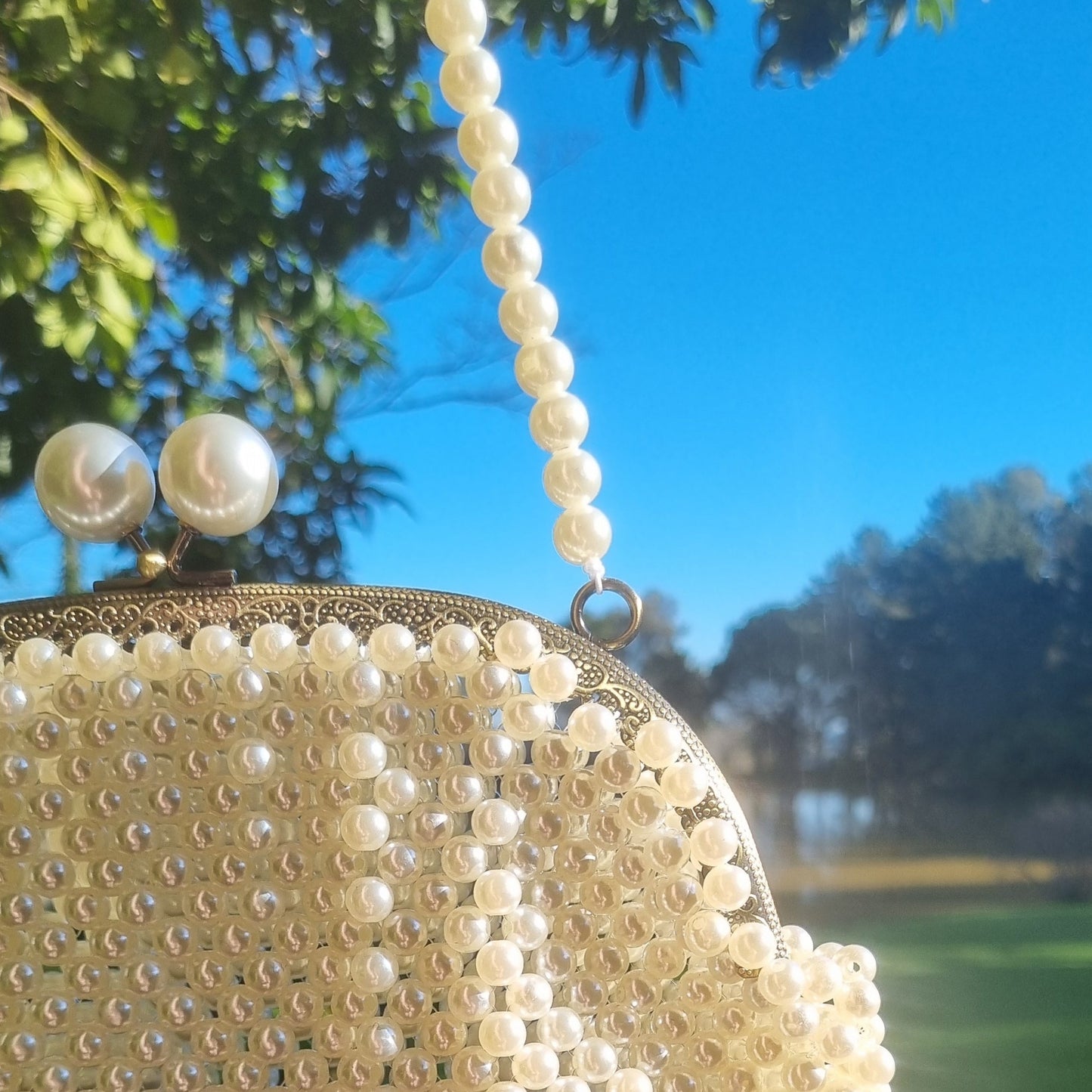 Diane Pearl Clutch Bag