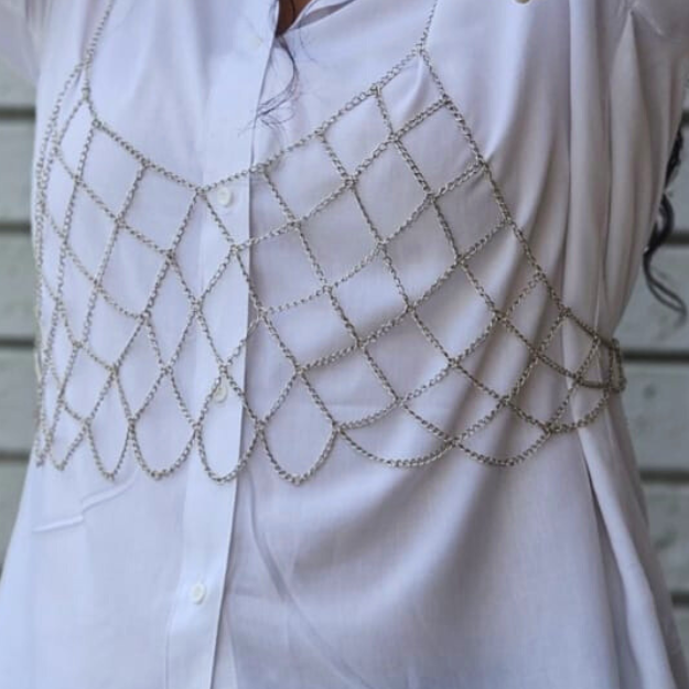 Silver Chain Top